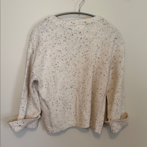 Madewell Cream Speckled Crew Neck Sweater - Picture 4 of 4